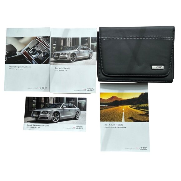 2014 Audi A8 S8 Owners Manual Set With MMI Navigation Plus & Quick Reference Gui - Picture 1 of 6